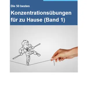 E-Book-Cover: Die 50 besten Konzentrationsübungen für zu Hause