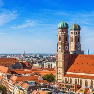 The Catholic Church of Our Blessed Lady (Frauenkirche) is the landmark of Munich and the city's largest church.